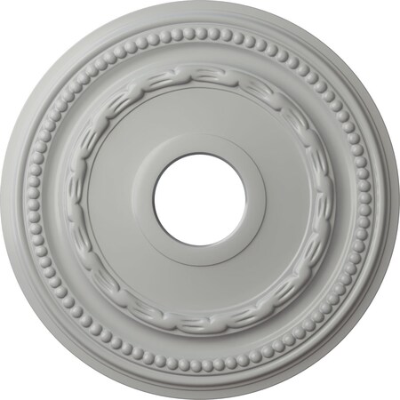 Ekena Millwork Federal Ceiling Medallion (Fits Canopies up to 8 1/2"), 15 3/8"OD x 3 5/8"ID x 1"P, Frost CM15FEFRF